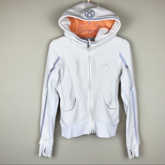 Lululemon cream & orange Scuba hoodie - Picture 2 of 8